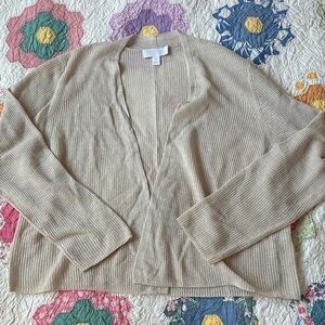 The White Company Delicate Cream Cotton-Linen Cardigan